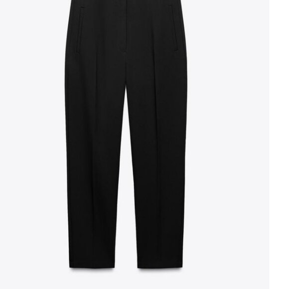 ZARA PANTS WITH A HIGH WAIST - Black - Size XL - Picture 4 of 9